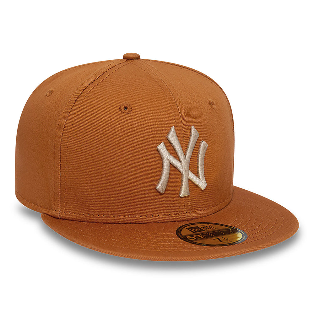 Casquette 59FIFTY MLB League Essential New York Yankees toffee-pierre NEW ERA