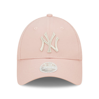 Casquette Femme 9FORTY MLB Metallic Logo New York Yankees rose clair-argenté NEW ERA
