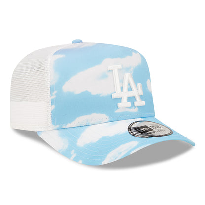 Casquette Trucker L.A. Dodgers MLB Cloud AOP A-Frame bleu clair-blanc NEW ERA