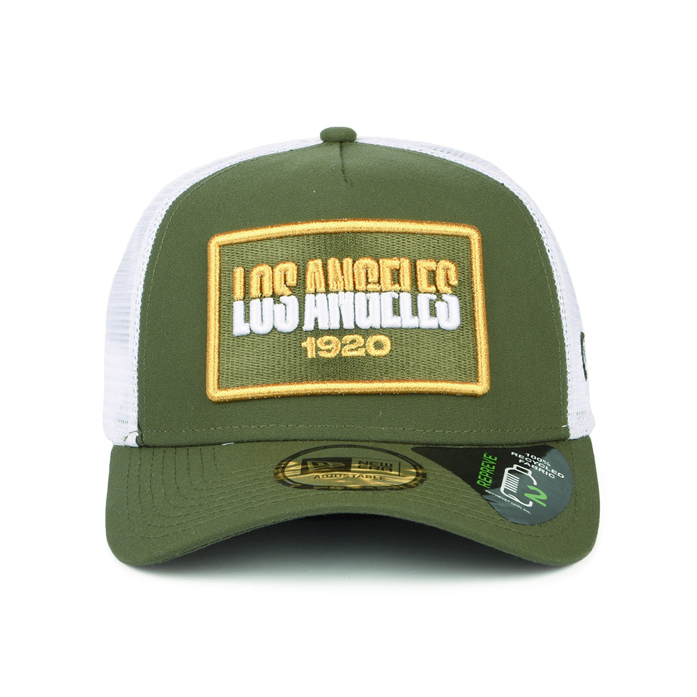 Casquette Trucker USA State A-Frame Los Angeles olive NEW ERA