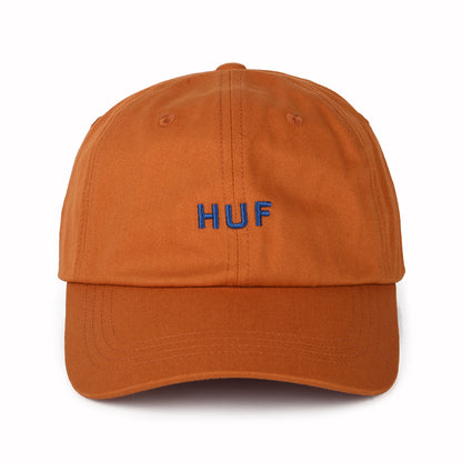 Casquette à Visière Incurvée en Coton Original Logo orange HUF