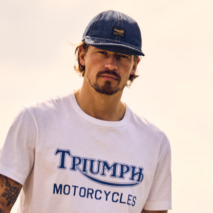Casquette Militaire en Coton Oilys denim TRIUMPH MOTORCYCLES
