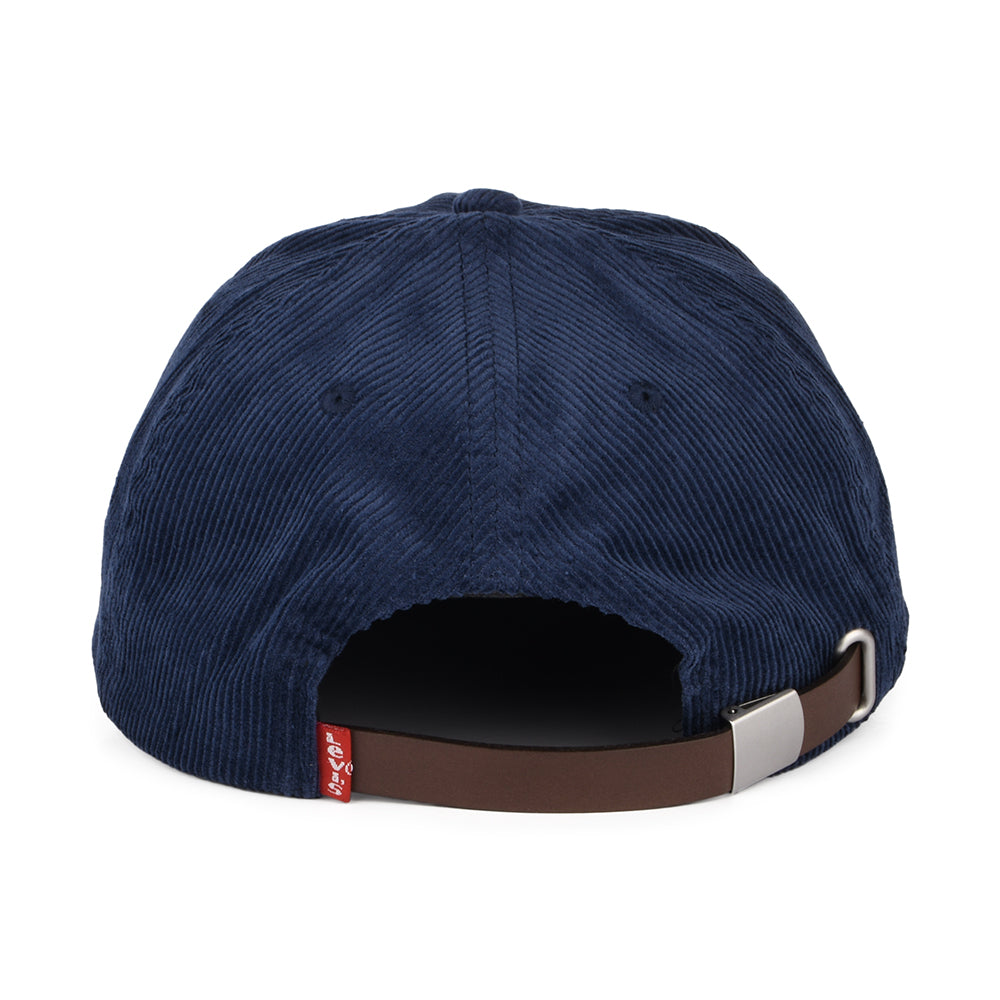 Casquette en Velours Côtelé Holiday bleu marine LEVI'S