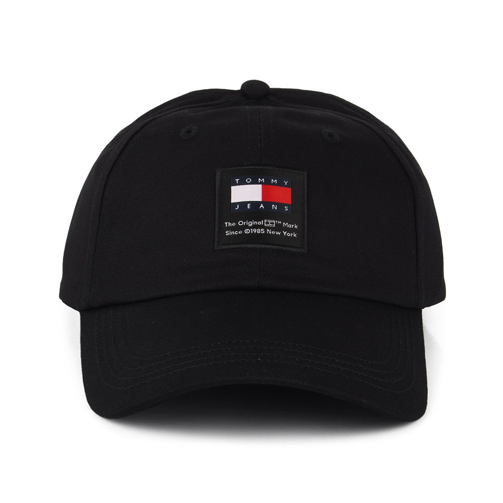 Casquette en Coton Bio TJM Modern Patch noir TOMMY HILFIGER