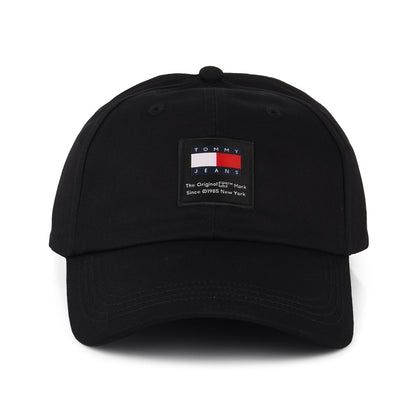 Casquette en Coton Bio TJM Modern Patch noir TOMMY HILFIGER
