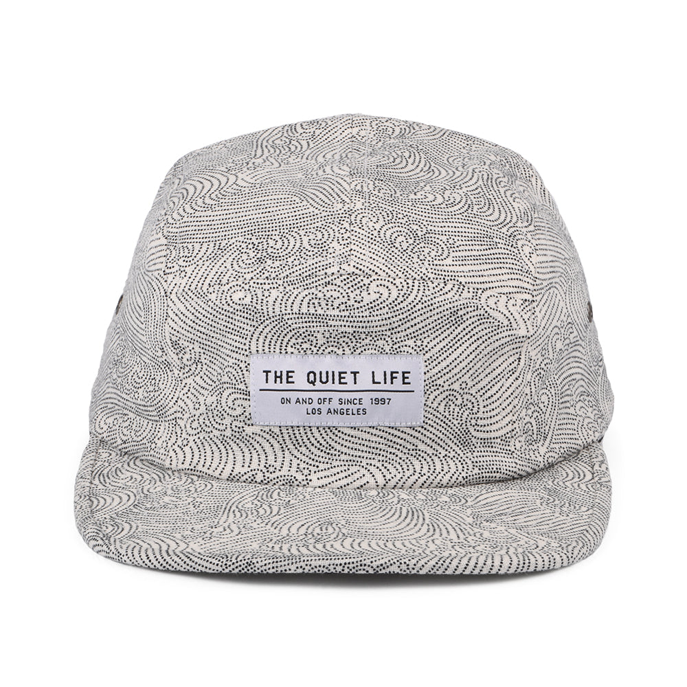 Casquette 5 Panel Waves en Coton blanc-noir THE QUIET LIFE