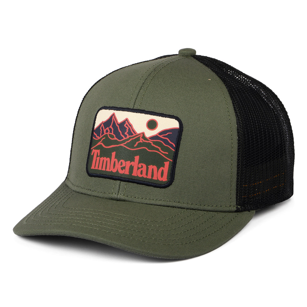 Casquette Trucker Mountain Line Patch olive TIMBERLAND