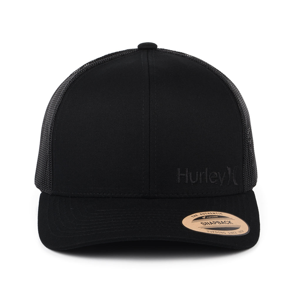 Casquette Trucker Corp Staple noir sur noir HURLEY