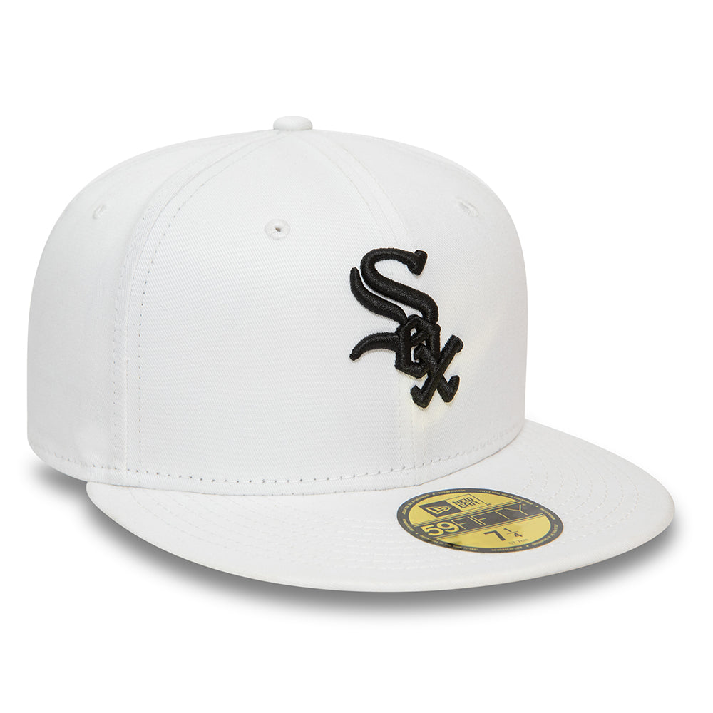 Casquette 59FIFTY MLB League Essential Chicago White Sox blanc-noir NEW ERA