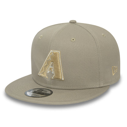 Casquette Snapback 9FIFTY MLB Patch Arizona Diamondbacks marron cendré-pierre NEW ERA