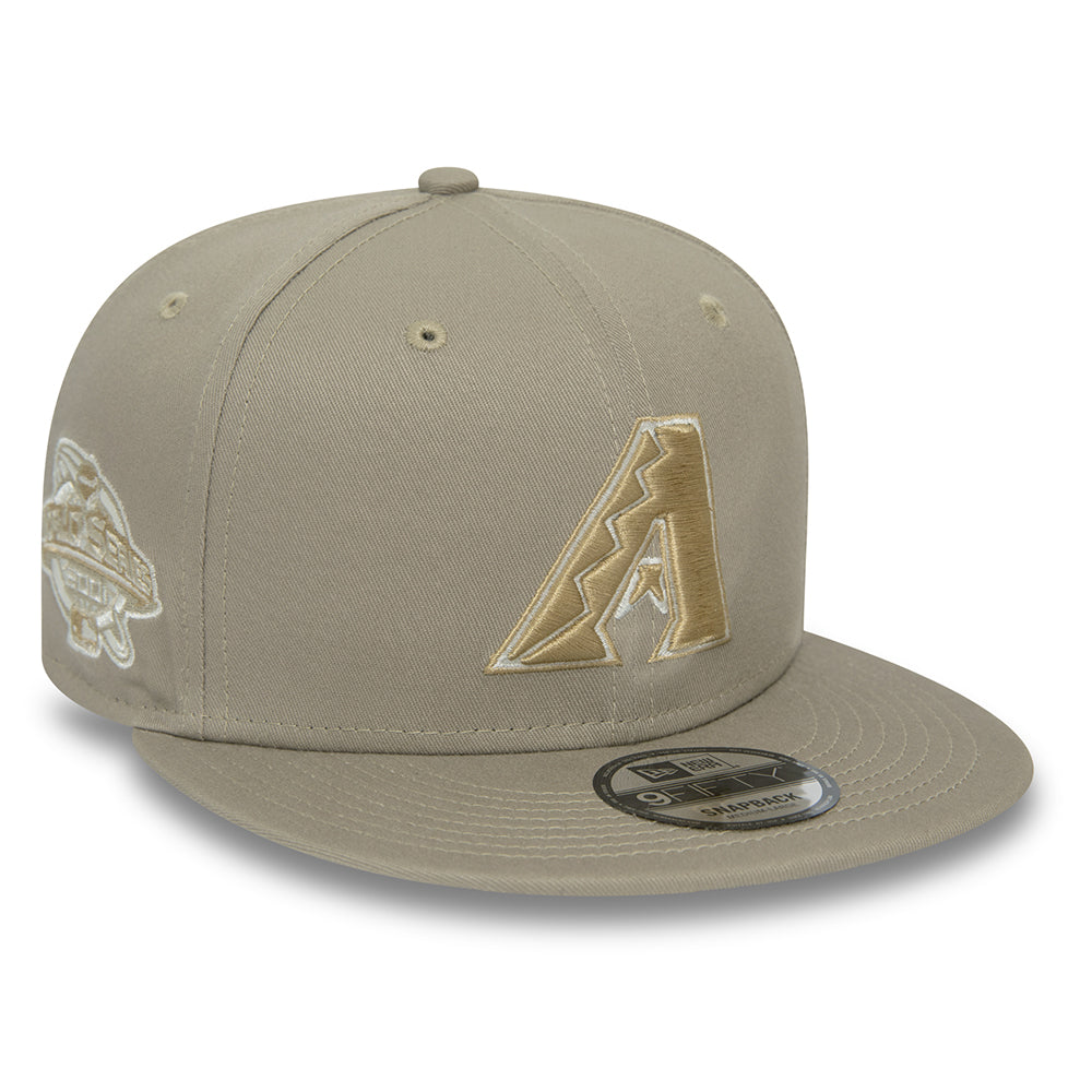 Casquette Snapback 9FIFTY MLB Patch Arizona Diamondbacks marron cendré-pierre NEW ERA