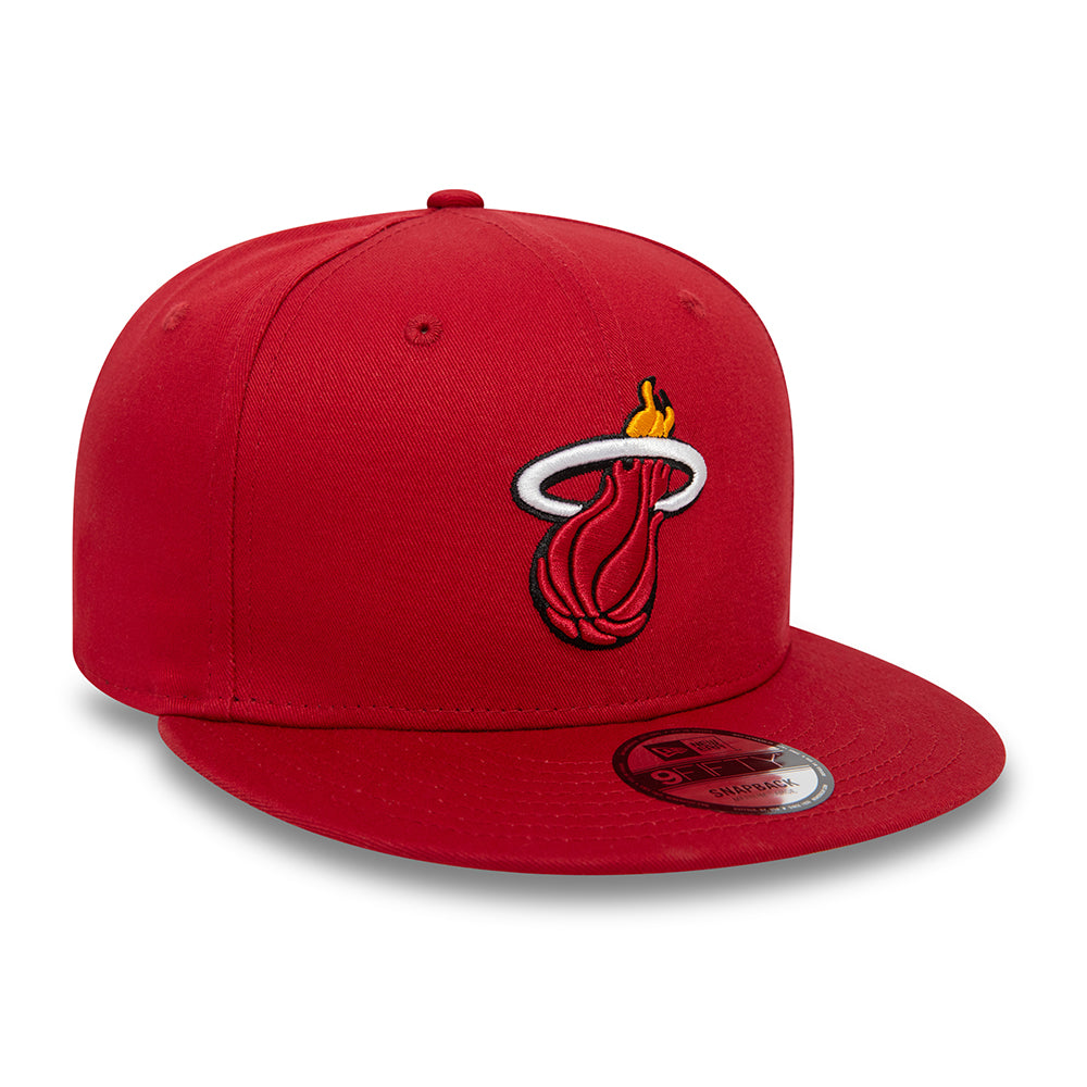 Casquette Snapback 9FIFTY NBA Rear Logo Miami Heat rouge NEW ERA