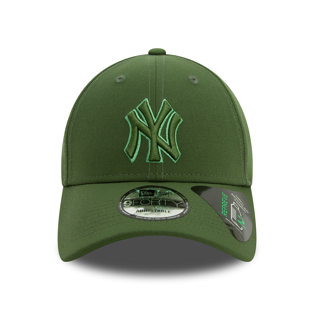 Casquette 9FORTY MLB Repreve Outline New York Yankees olive NEW ERA