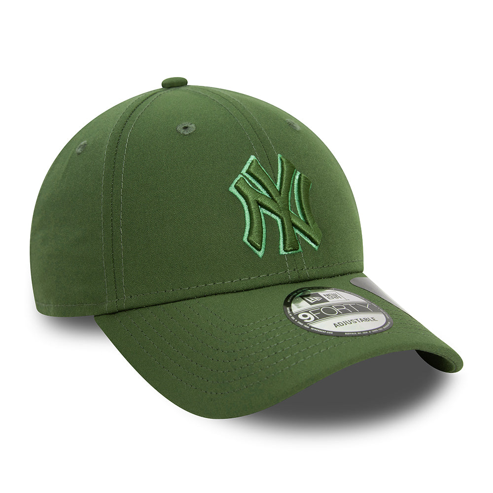 Casquette 9FORTY MLB Repreve Outline New York Yankees olive NEW ERA