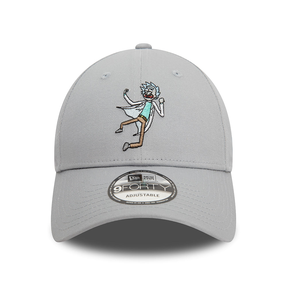 Casquette 9FORTY Rick Et Morty Rick Sanchez gris clair NEW ERA