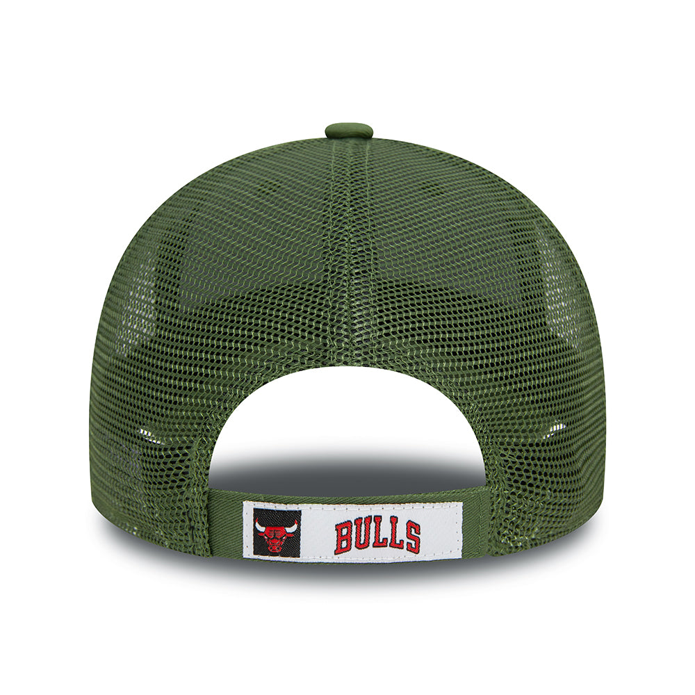 Casquette Trucker 9FORTY NBA Seasonal Chicago Bulls olive-vert NEW ERA
