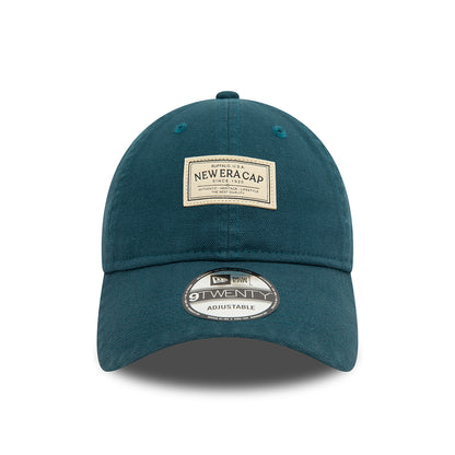 Casquette 9TWENTY NE Canvas en Coton bleu sarcelle foncé NEW ERA