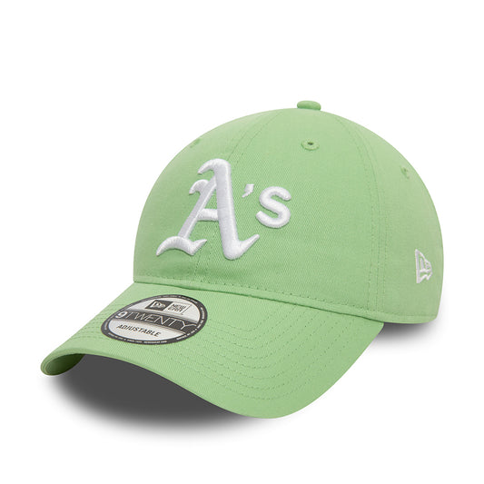 Casquette 9TWENTY Oakland Athletics MLB League Essential vert clair-blanc NEW ERA