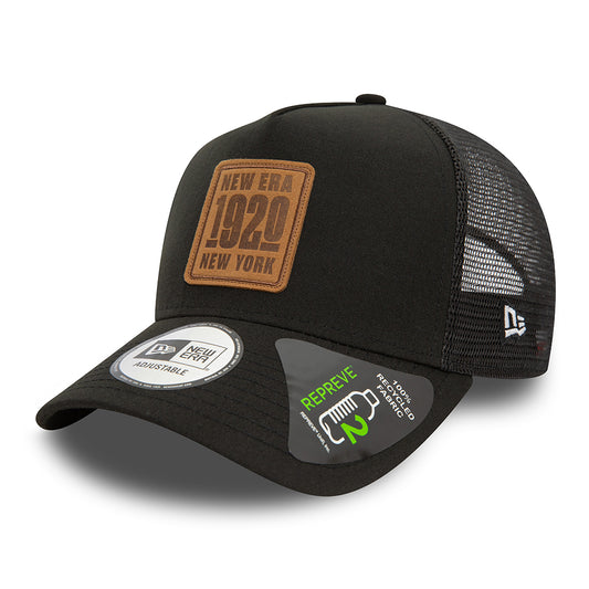 Casquette Trucker A-Frame NE Repreve noir NEW ERA