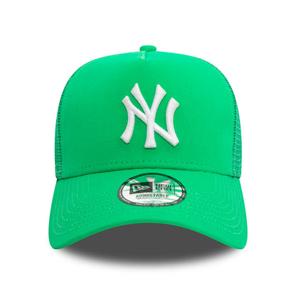 Casquette Trucker A-Frame MLB League Essential New York Yankees vert vif-blanc NEW ERA