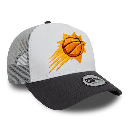 Casquette Trucker NBA Rear Arch A-Frame Phoenix Suns gris-graphite NEW ERA