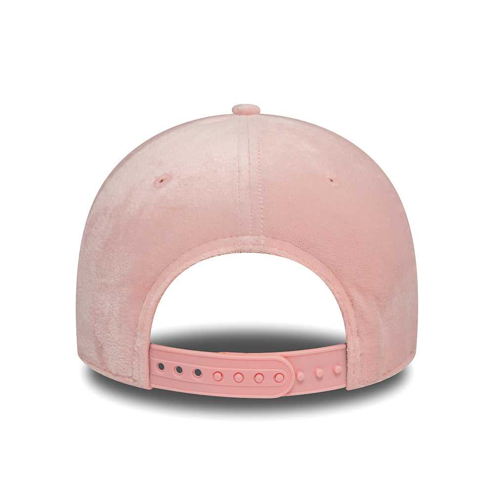 Casquette Snapback Femme 9FORTY MLB Velour L.A. Dodgers rose clair NEW ERA
