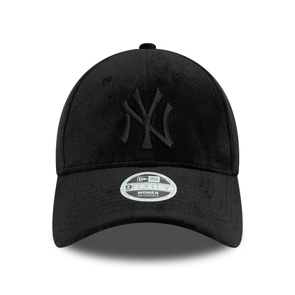 Casquette Snapback Femme 9FORTY MLB Velour New York Yankees noir NEW ERA