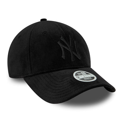 Casquette Snapback Femme 9FORTY MLB Velour New York Yankees noir NEW ERA