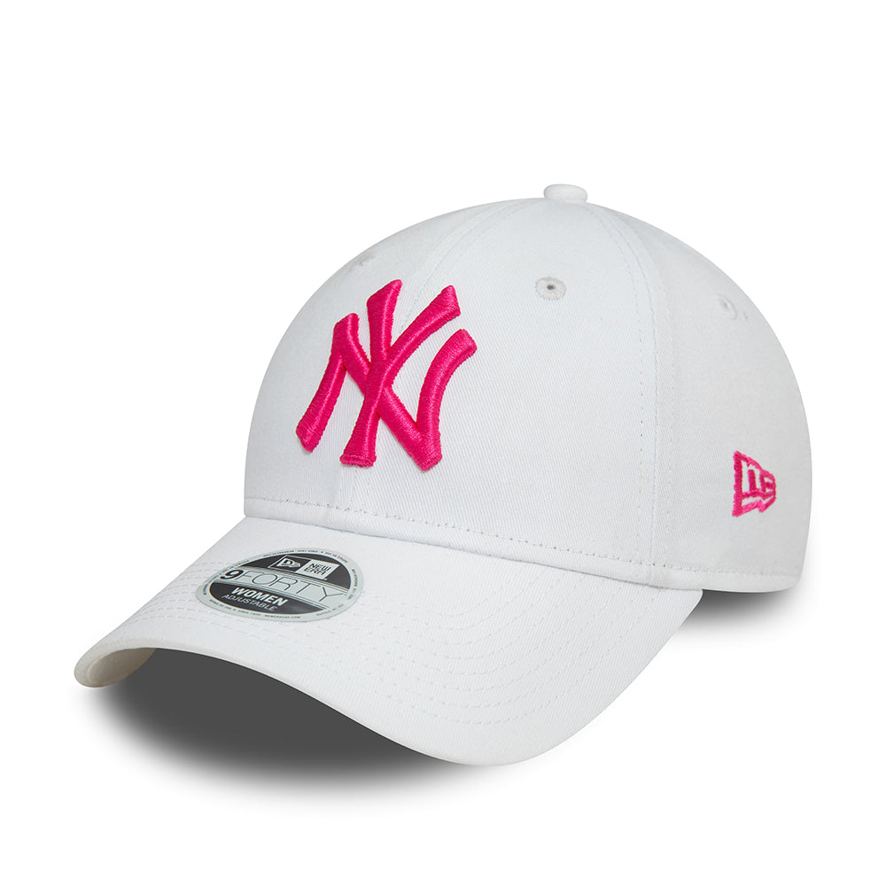Casquette Femme 9FORTY MLB League Essential New York Yankees blanc-rose blush NEW ERA