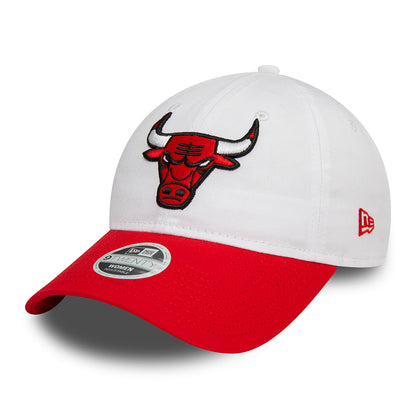 Casquette Femme 9TWENTY NBA White Crown Chicago Bulls blanc-rouge NEW ERA