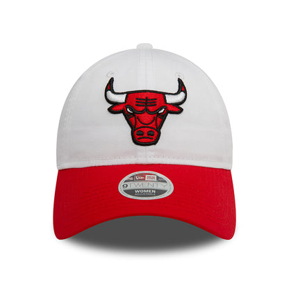Casquette Femme 9TWENTY NBA White Crown Chicago Bulls blanc-rouge NEW ERA
