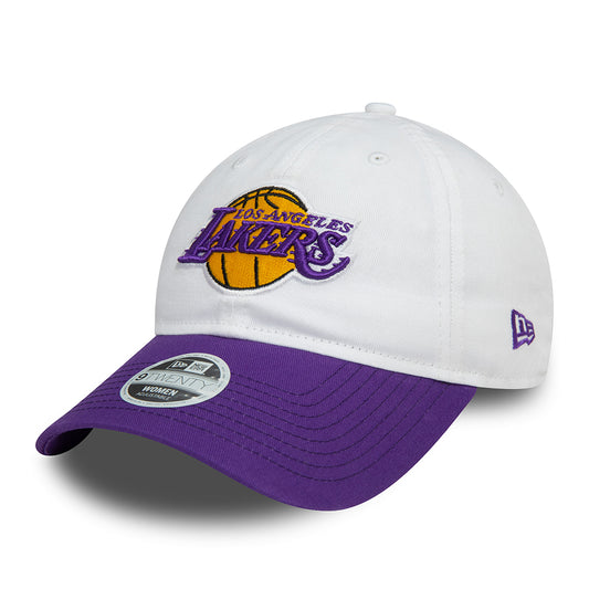 Casquette Femme 9TWENTY NBA White Crown L.A. Lakers blanc-violet NEW ERA