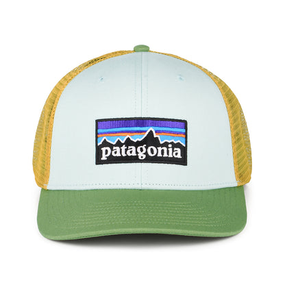 Casquette Trucker en Coton Bio P-6 Logo menthe-vert-moutarde PATAGONIA