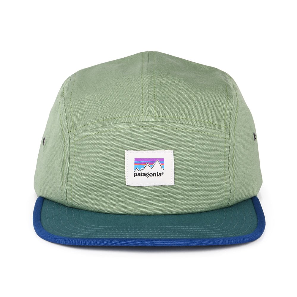 Casquette 5 Panel en Coton Bio Shop Sticker Graphic Maclure vert matcha PATAGONIA