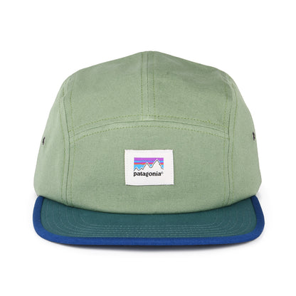 Casquette 5 Panel en Coton Bio Shop Sticker Graphic Maclure vert matcha PATAGONIA