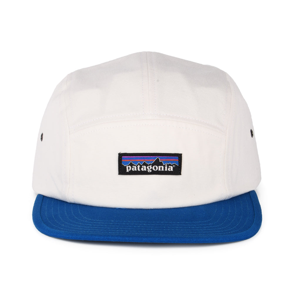 Casquette 5 Panel en Coton Bio Maclure crème-bleu PATAGONIA