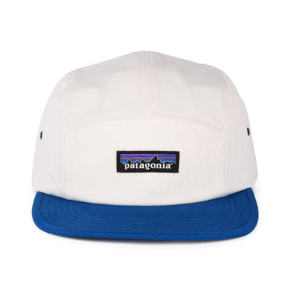 Casquette 5 Panel en Coton Bio Maclure crème-bleu PATAGONIA