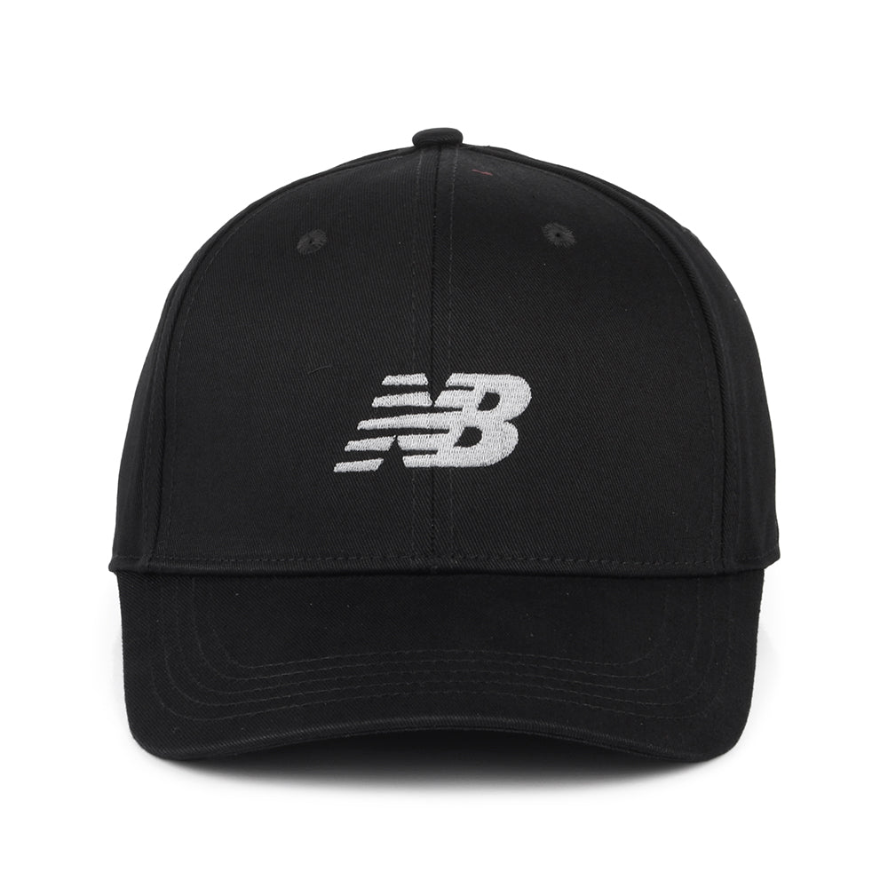 Casquette Snapback Structurée en Coton Sergé noir NEW BALANCE