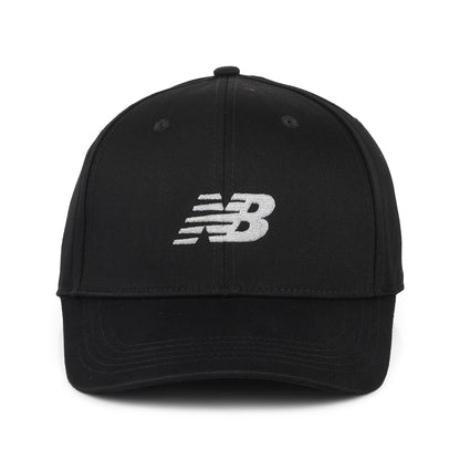 Casquette Snapback Structurée en Coton Sergé noir NEW BALANCE