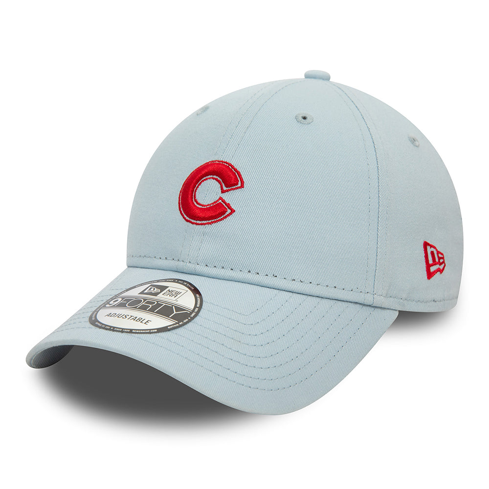 Casquette 9FORTY MLB Washed Chicago Cubs bleu layette-écarlate NEW ERA