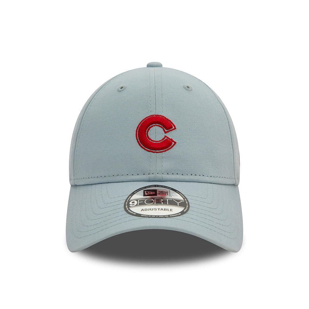 Casquette 9FORTY MLB Washed Chicago Cubs bleu layette-écarlate NEW ERA