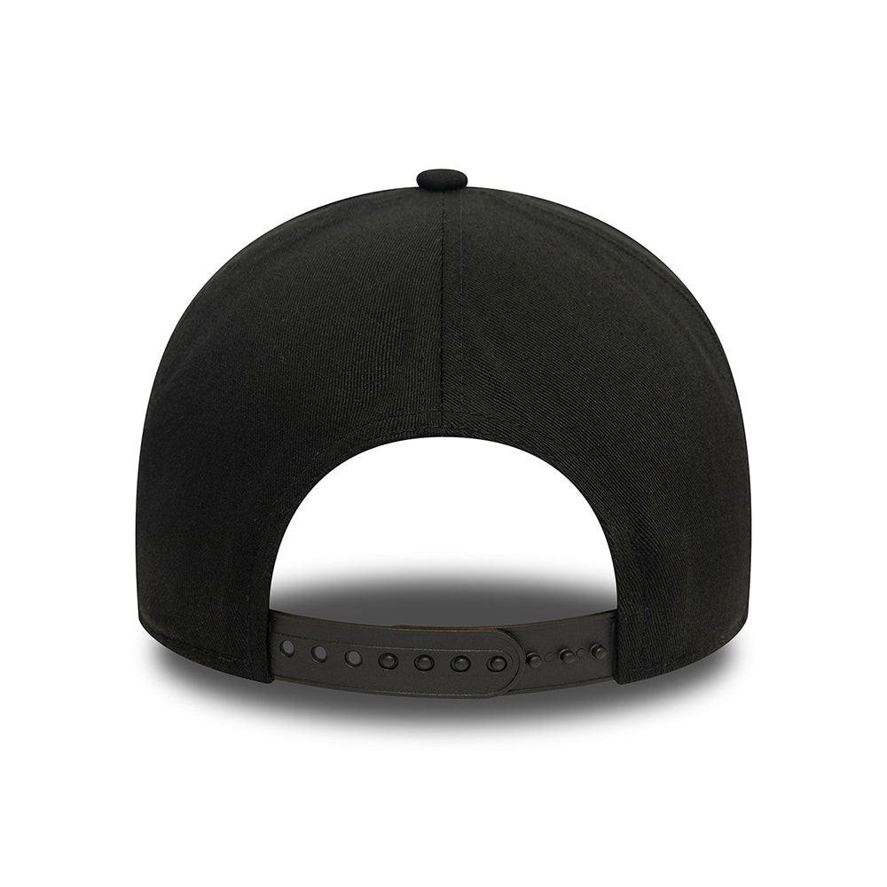 Casquette Snapback NBA Monochrome A-Frame Chicago Bulls noir sur noir NEW ERA