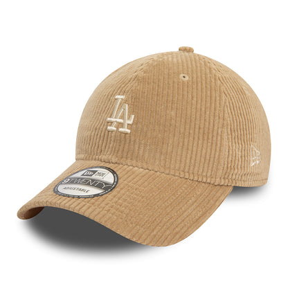 Casquette 9TWENTY MLB Cord L.A. Dodgers taupe NEW ERA