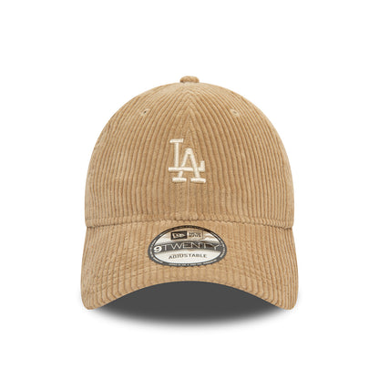 Casquette 9TWENTY MLB Cord L.A. Dodgers taupe NEW ERA