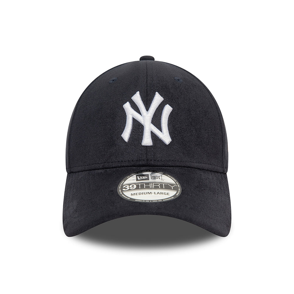 Casquette 39THIRTY MLB Faux Suede New York Yankees bleu marine-blanc NEW ERA