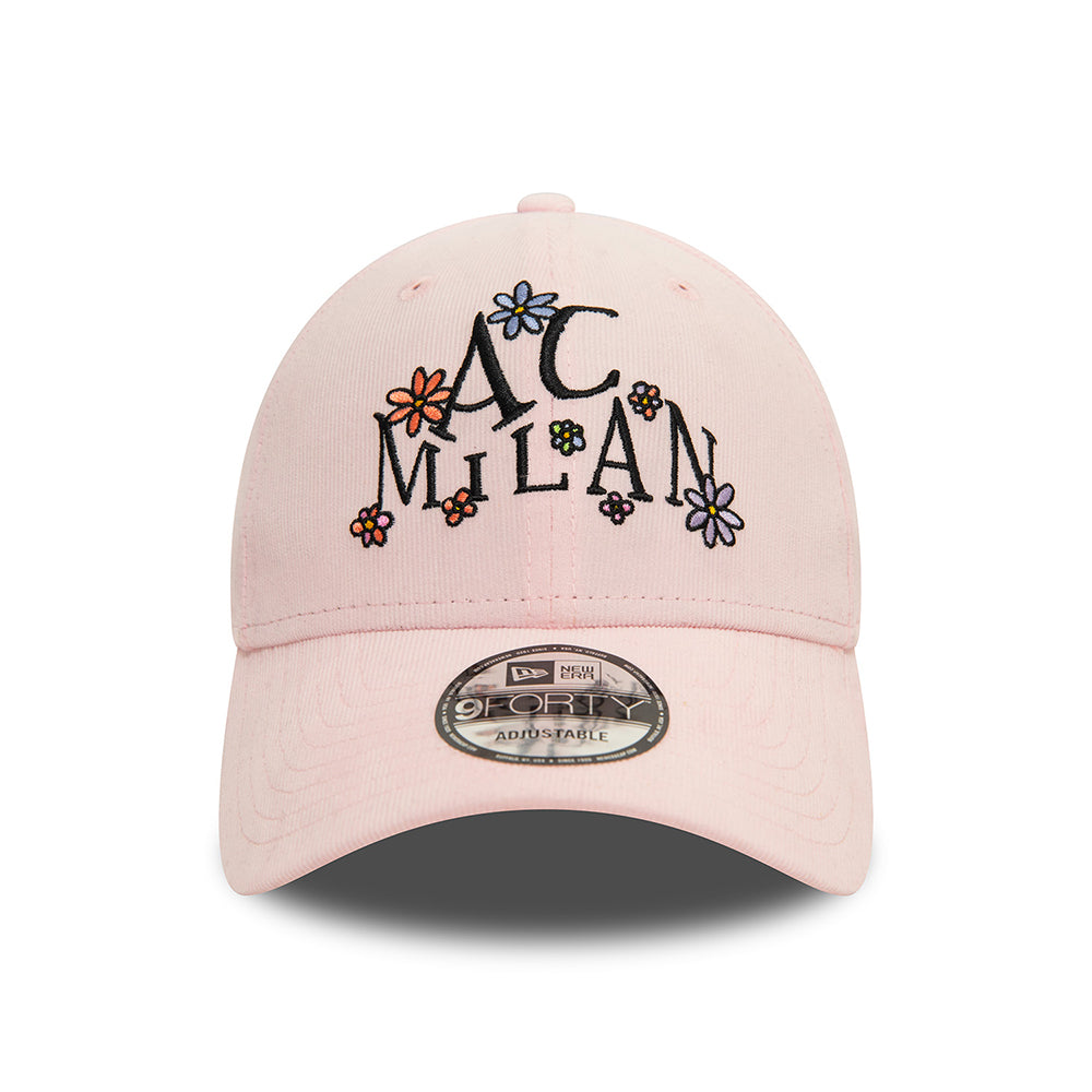 Casquette 9FORTY Needle Cord Doodle AC Milan rose NEW ERA