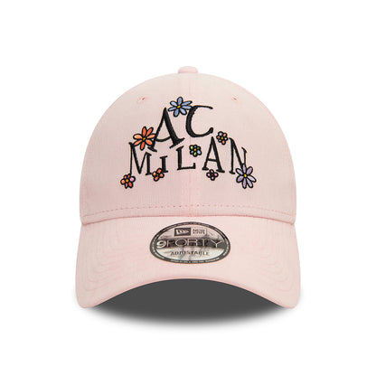 Casquette 9FORTY Needle Cord Doodle AC Milan rose NEW ERA