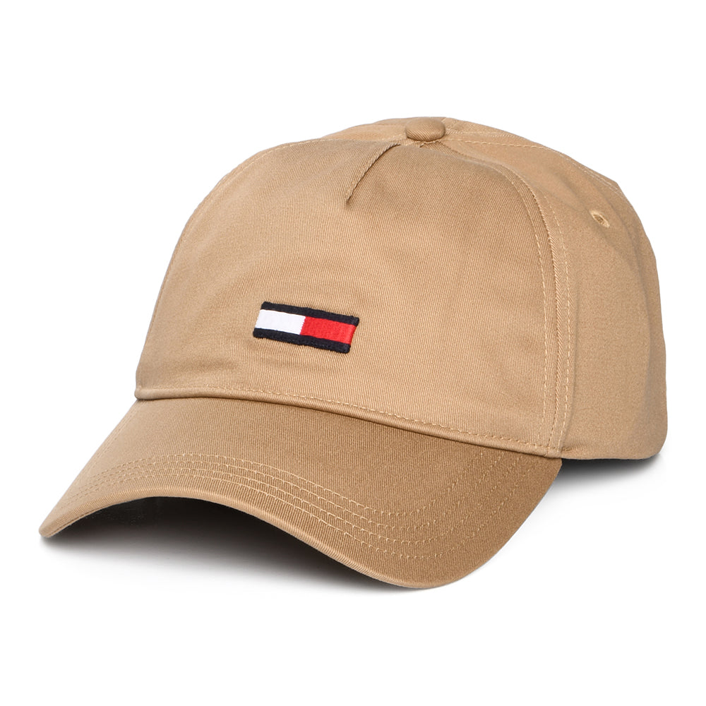 Casquette TJM Elongated Flag beige sable TOMMY HILFIGER