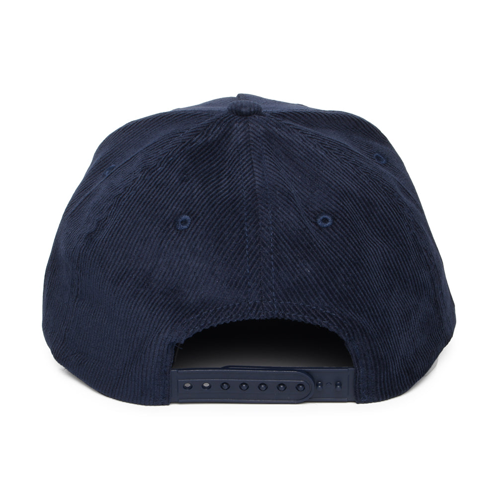 Casquette Snapback en Velours Côtelé Crest C NetPlus MP bleu marine délavé BRIXTON