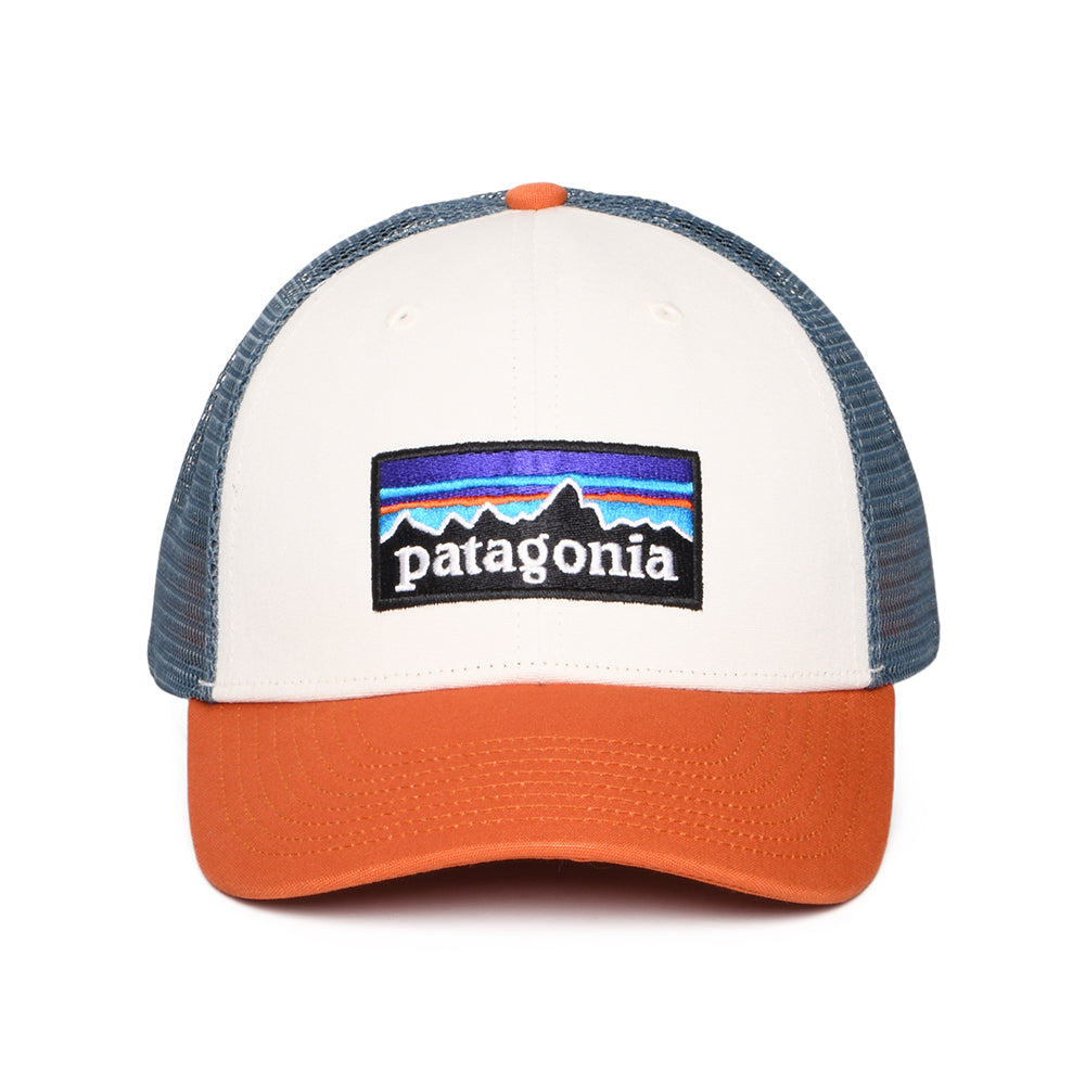 Casquette Trucker en Coton Bio LoPro P-6 Logo blanc-rouille-bleu fumée PATAGONIA